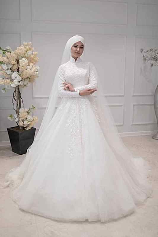 Tesettür Gelinlik Model 1