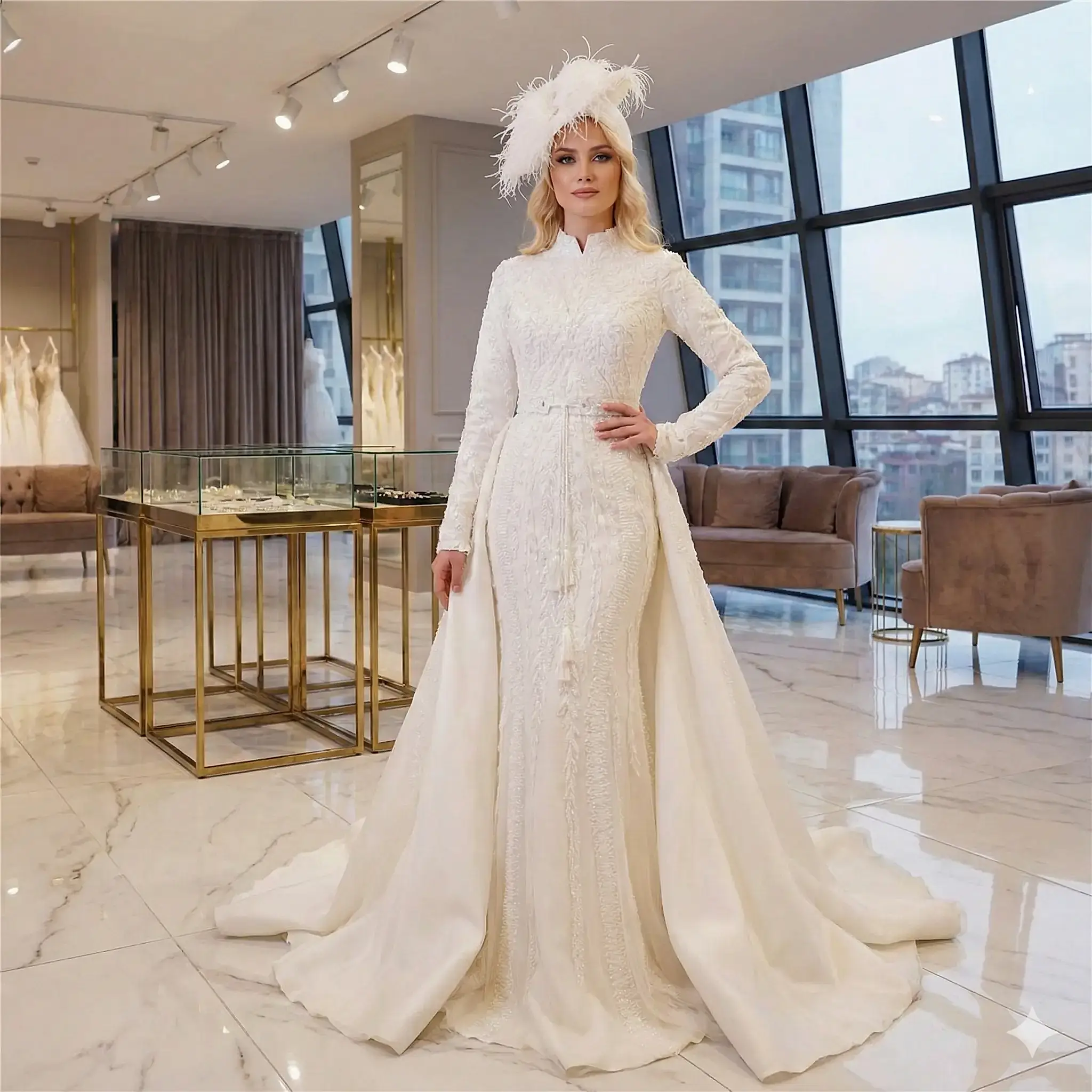 Balık Tesettür Gelinlik