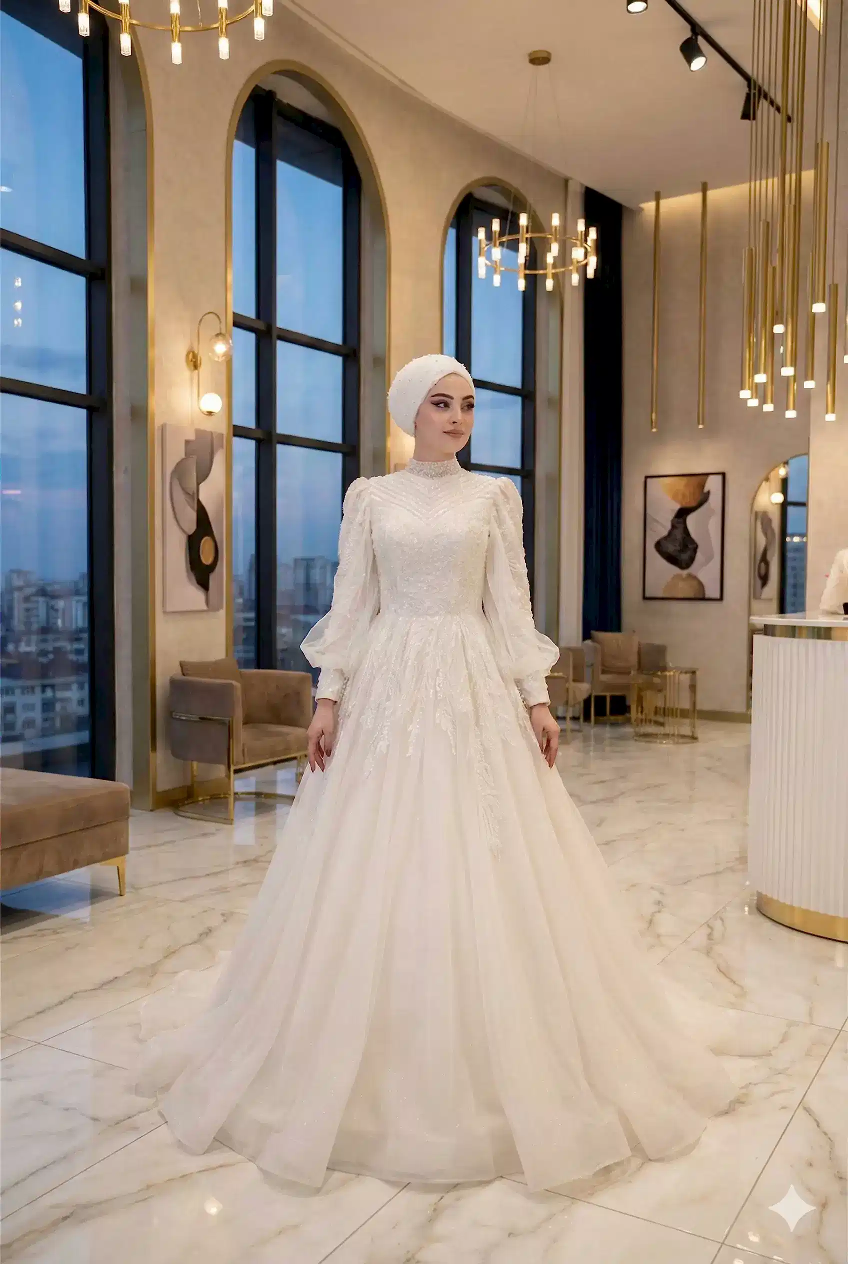 Helen Tesettür Gelinlik